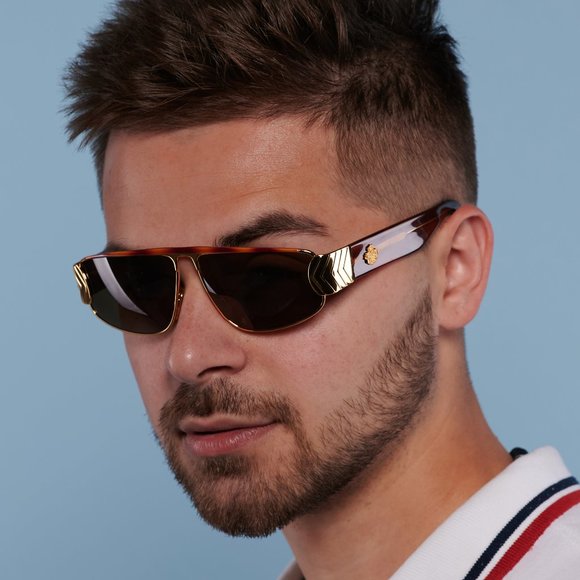 Rectangular vintage sunglasses by Von Furstenberg - Picture 7 of 10